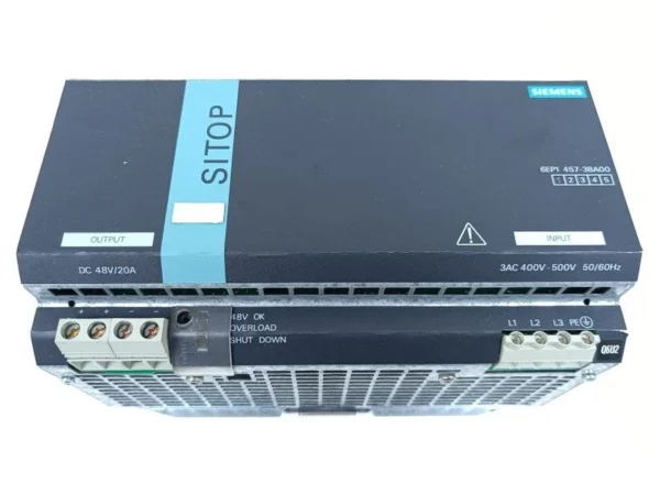 Siemens SITOP power 20 48V DC 20A 400V 6EP1457-3BA00 TESTED & TOP ZUSTAND
Wird in neuem Fenster oder Tab geöffnet 1 Siemens SITOP power 20 48V DC 20A 400V 6EP1457-3BA00 TESTED & TOP ZUSTAND
Wird in neuem Fenster oder Tab geöffnet