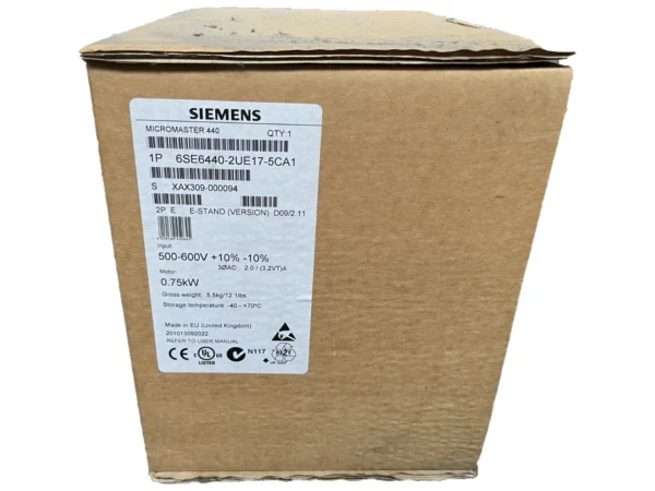 SIEMENS MICROMASTER DRIVE 6SE6440-2UE17-5CA1