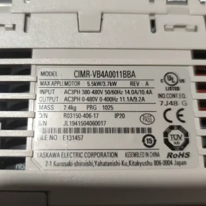 Yaskawa inverter CIMR-VB4A0011BBA
