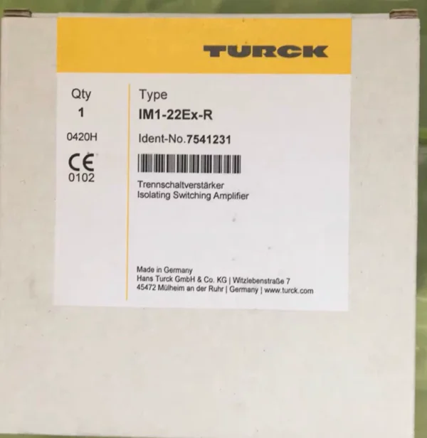 TURCK IM1-22EX-R 7541231 Safety Module