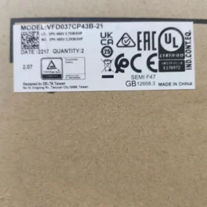 DELTA Inverter Frequency Converter VFD037CP43B-21