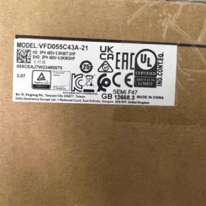 Delta VFD055C43A-21 Inverter