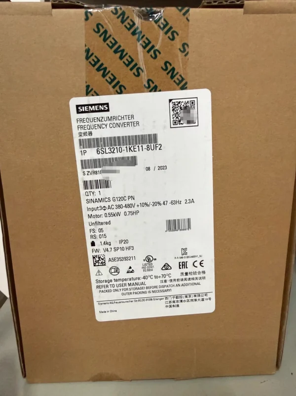 SIEMENS 6SL3210-1KE11-8UF2 Frequency Converter Drive