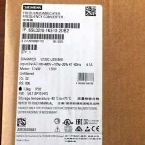 SIEMENS 6SL3210-1KE13-2UB2 Rated Power Inverter Drive