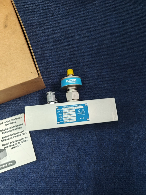 WEBTEC Hydraulic Flow Meter CT150-MA-B-B-6 Accurate Measurement