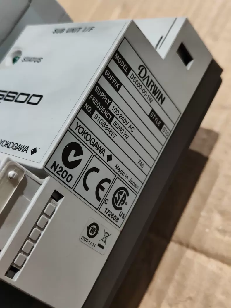 Yokogawa Data Acquisition Unit DS600-00-1W - Accurate Data Logger