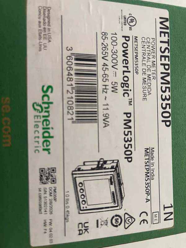 Schneider Multifunction Power Meter METSEPM5350P Model