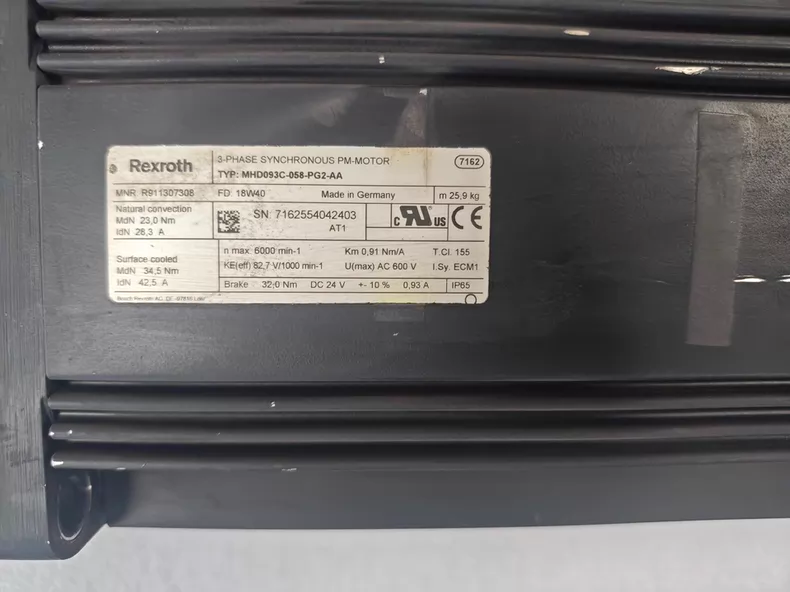 Rexroth Servo Motor MHD093C-058-PG2-AA High Performance