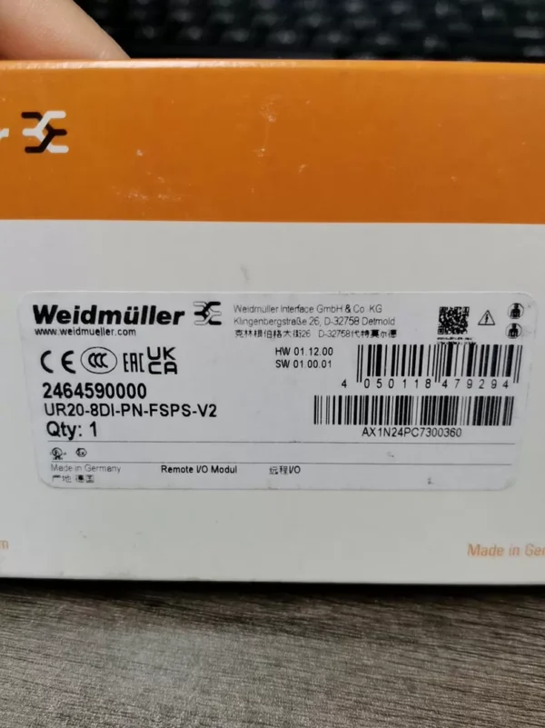 UR20-8DI-PN-FSPS-V2 UR20-8DI-PN-FSPS-V2